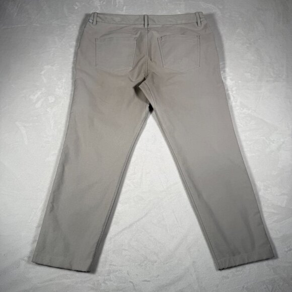 Lululemon Denim Pants Men Size 38 Light Gray ABC Slim Fit W38 L27 LM7AQ6S - Picture 9 of 12